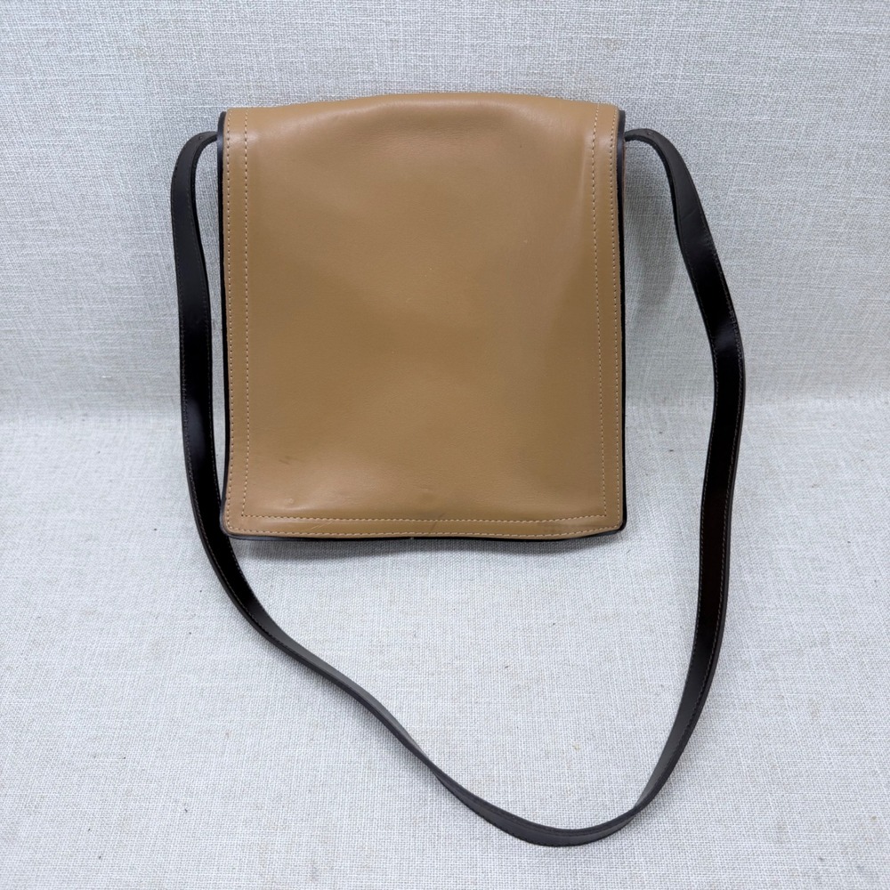 Vintage Coach‎ Tan Leather Crossbody Bag USA Made 6147 Messenger Small Brown